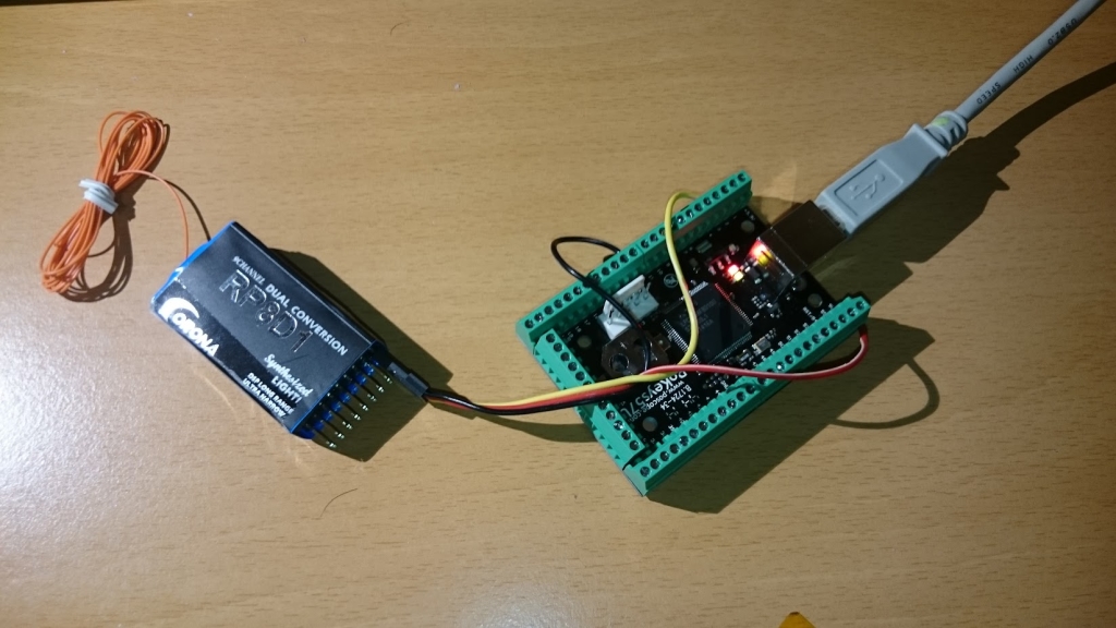 PoKeys and RC receiver connection for RC simulator interface