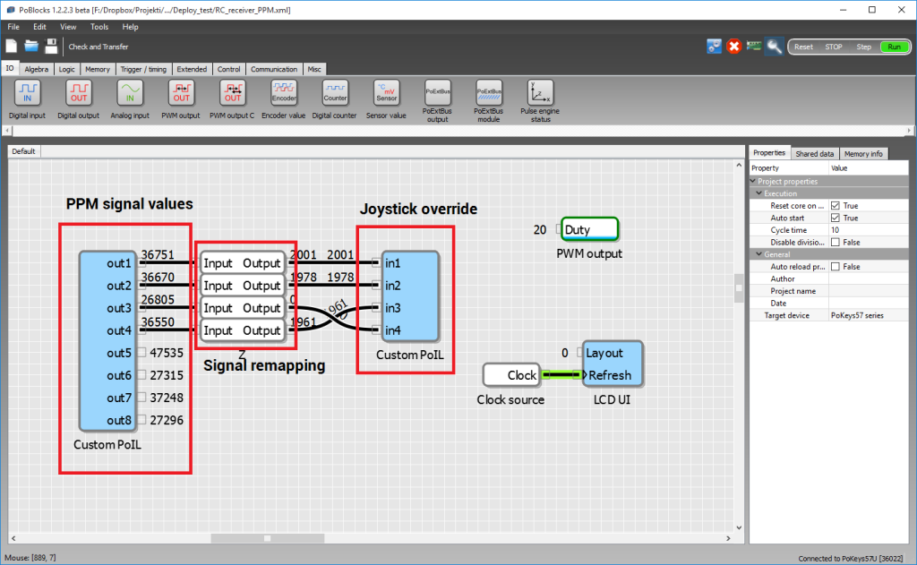 Application in PoBlocks