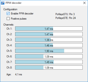 Decoded PPM signal