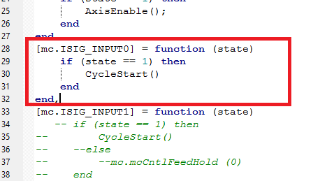 Trigger Cycle start by input signal 0