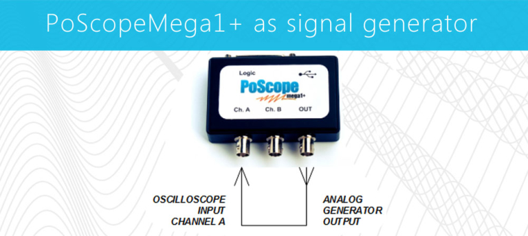 poscopemega1+ as signal generator