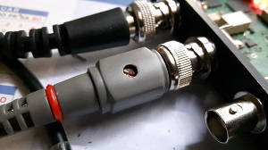 Adjustable probe capacitance