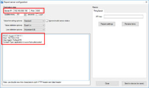 Picture 6: report server configuration window