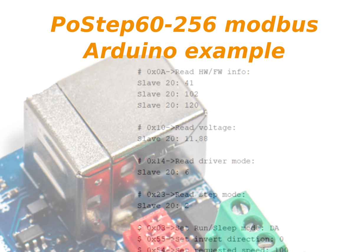 Stepper motor driver with modbus - How to use it | PoLabs.com